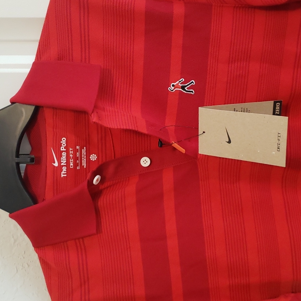 🔥NWT Nike Tiger Woods Masters Fist Pump golf polo XS